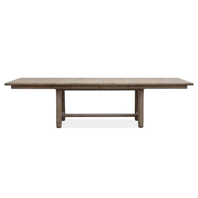 Magnussen Home Claremont Smokey Taupe Extendable Rectangular Dining Table - 42''W x 80''D x 30''H