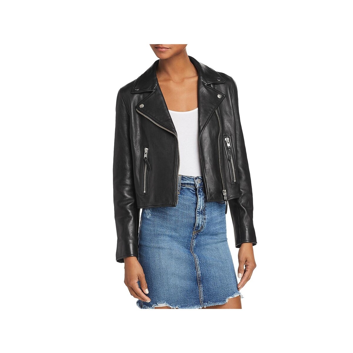 nobody denim classic leather jacket