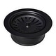 preview thumbnail 2 of 2, 3.5" Basket Strainer with Disposer Trim Matte Black
