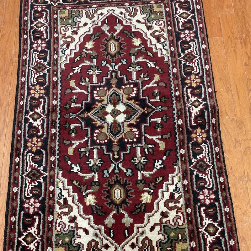 Handmade One-of-a-Kind Heriz Wool Oriental Rug 3' x 5' - 3 x 5