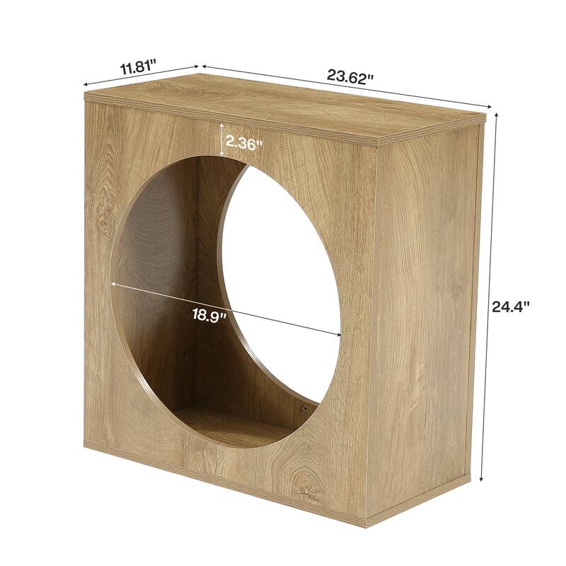 End Table for Living Room, Modern Wooden Side Table