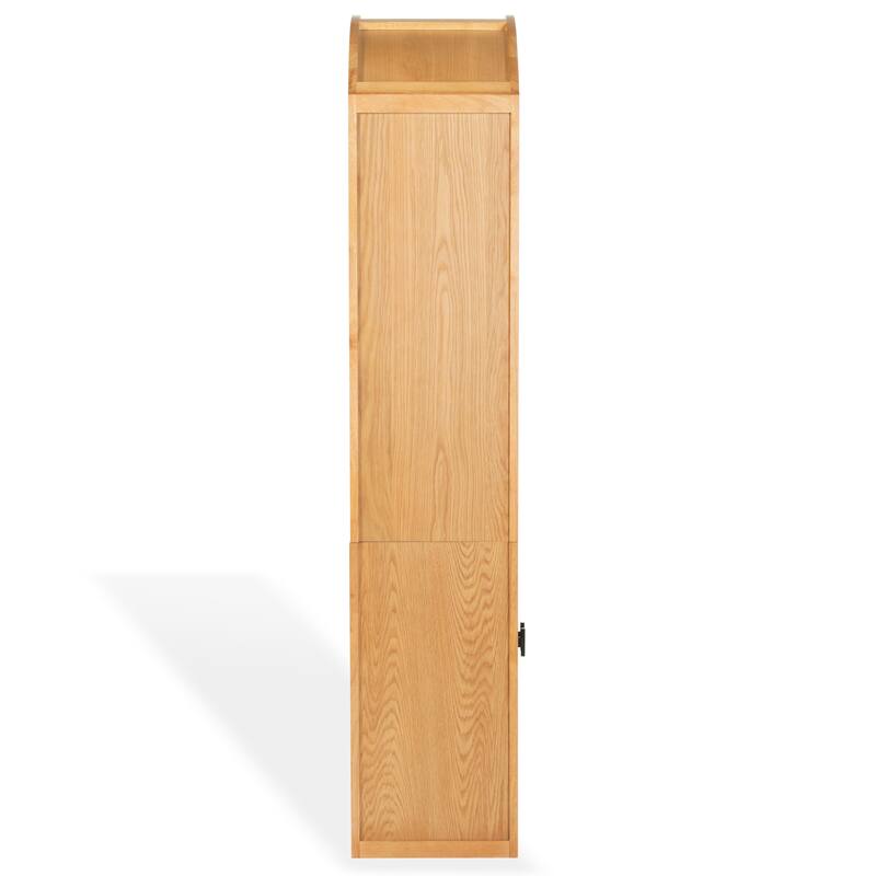 SAFAVIEH Couture Elladora Ribbed Front Wood Bookcase - 34"W x 15"D x 76"H