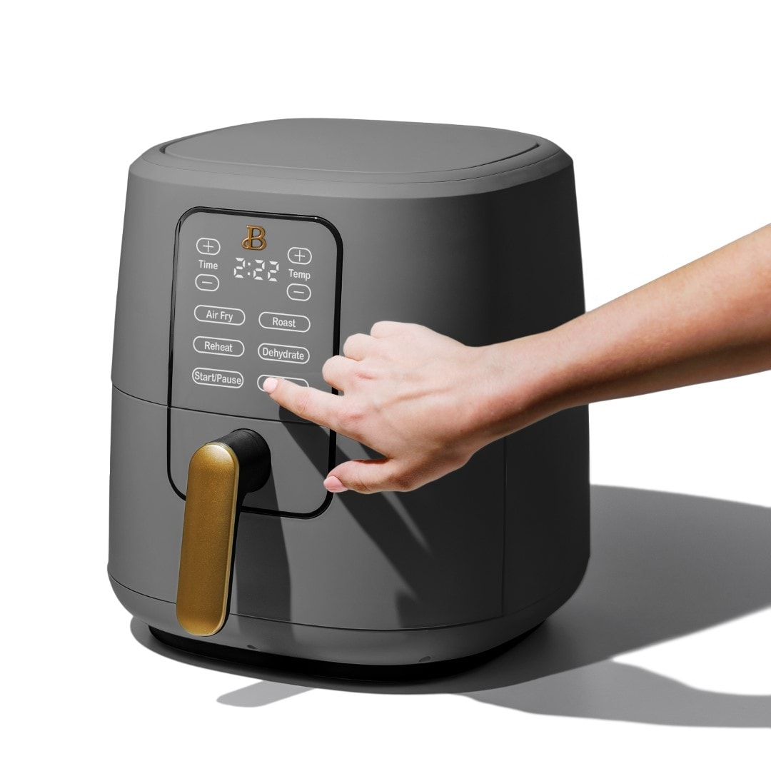 6 Quart Touchscreen Air Fryer, Black Sesame by Drew Barrymore