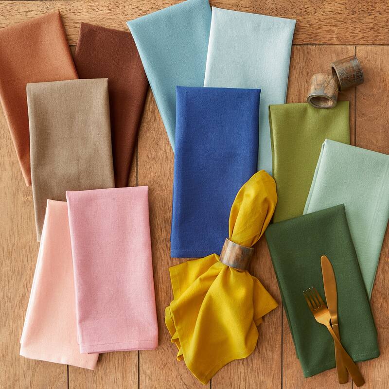 DII Solid Cotton Napkin Set/6