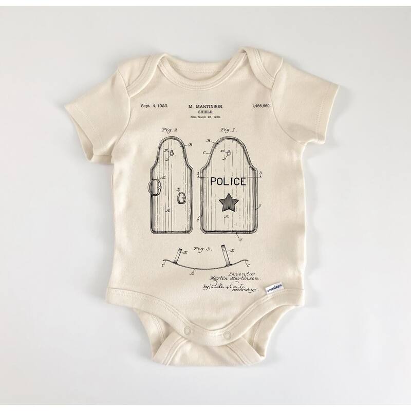 Police Officer - Baby Boy Girl Clothes Infant Bodysuit Funny Cute Newborn - White - 3-6M