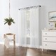 preview thumbnail 7 of 21, No. 918 Bethany Slub Textured Linen Blend Sheer Tie Top Curtain Panel, Single Panel