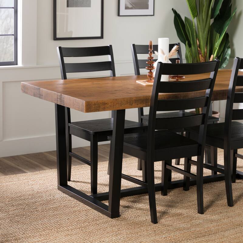 Middlebrook Solid Wood 5-Piece Dining Set with Ladder Back Chairs