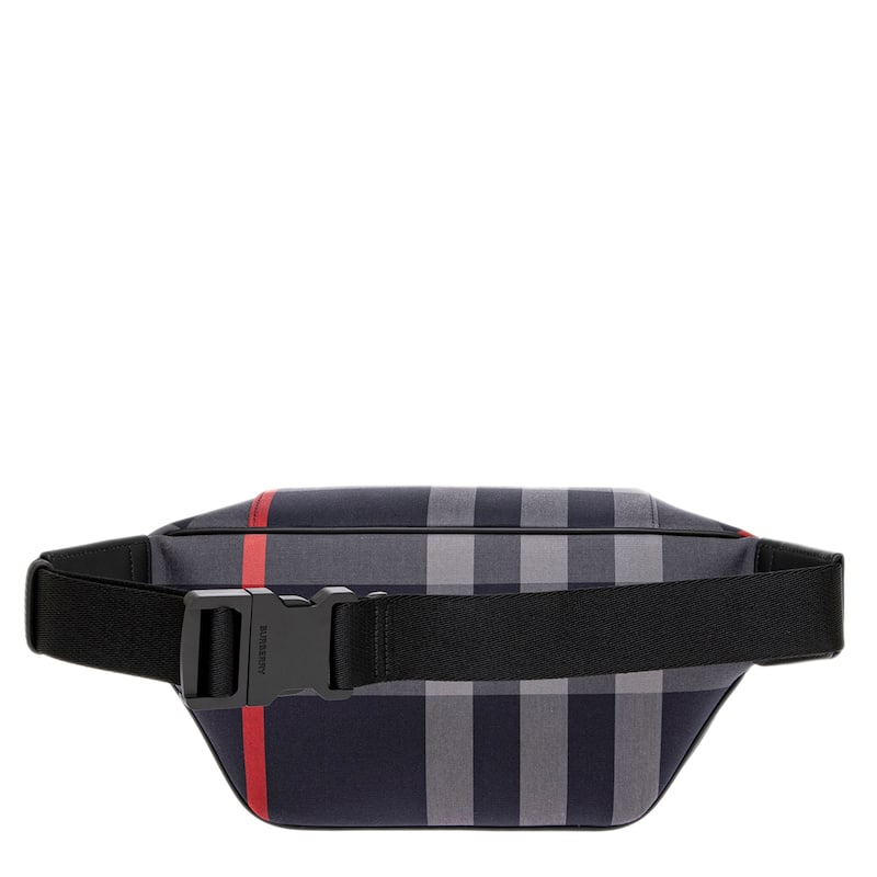 Burberry Men's Sonny Check Belt Bag - Navy Check