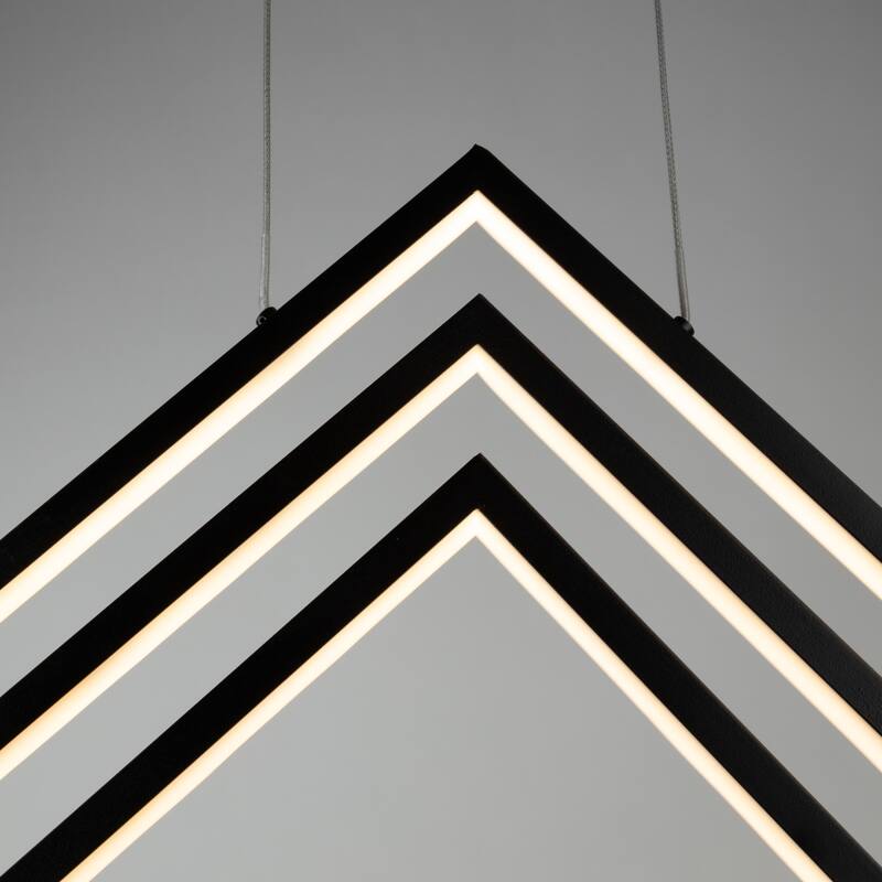 Graymar Collection Integrated LED Chandelier, Black