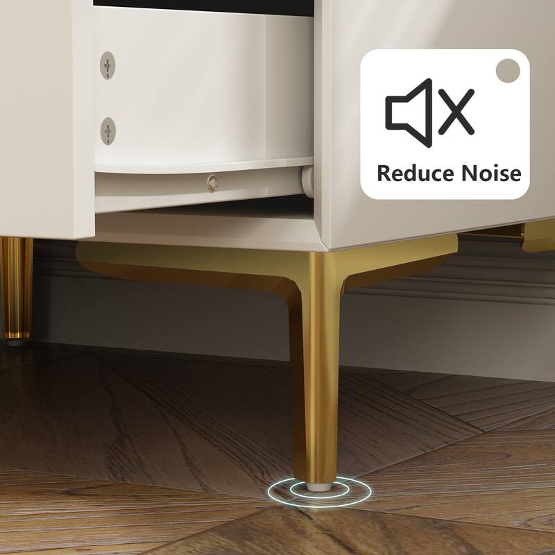 Timechee 3-Drawer Nightstand End Table Bedside Table