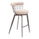 preview thumbnail 1 of 6, Saku Swivel Barstool Beige & Brown Beige/Brown
