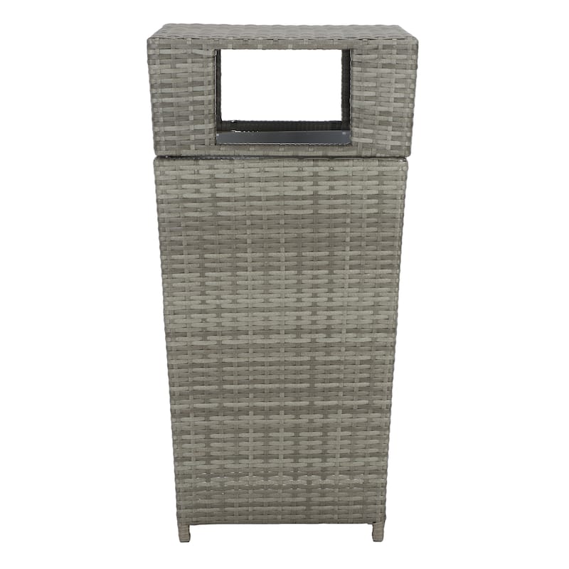SAFAVIEH Outdoor Mazeli Trash Bin (Fully Assembled)