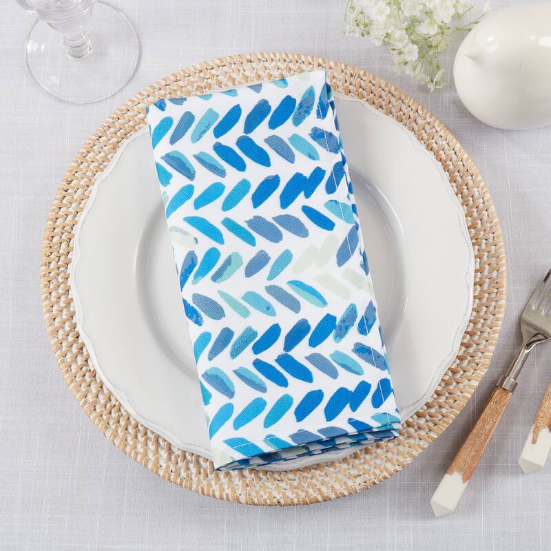 Watercolor Chevron Table Napkins (Set of 12)