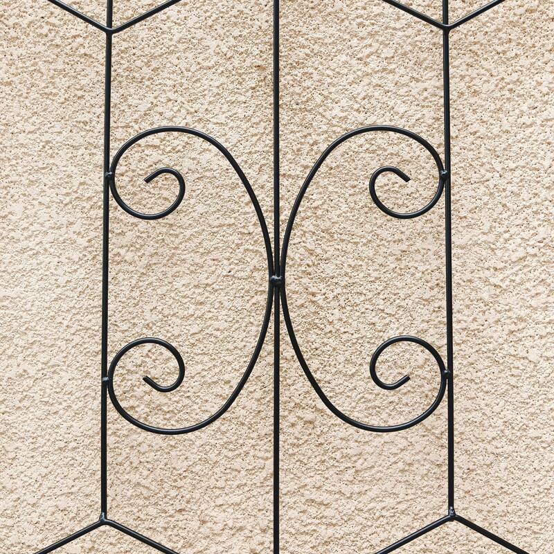 4 Pack Metal Garden Trellis 86.7in x 19.7in Rustproof Trellis