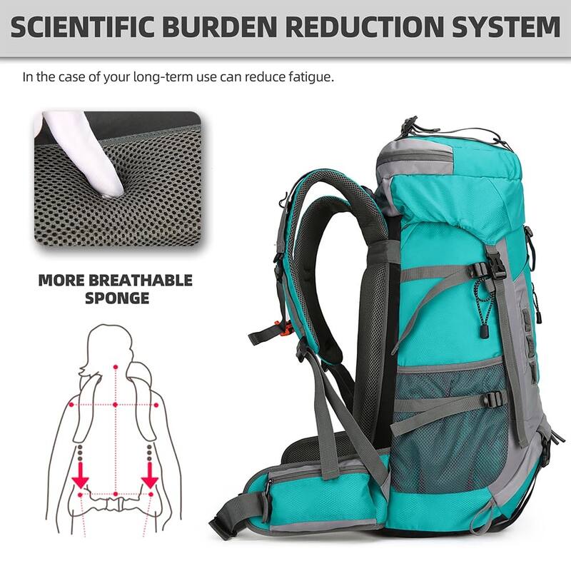 Hiking Backpack,35l Waterproof Hiking Daypack With 3L Water