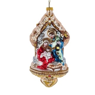 Glass Nativity Family Ornament - Bed Bath & Beyond - 37282357