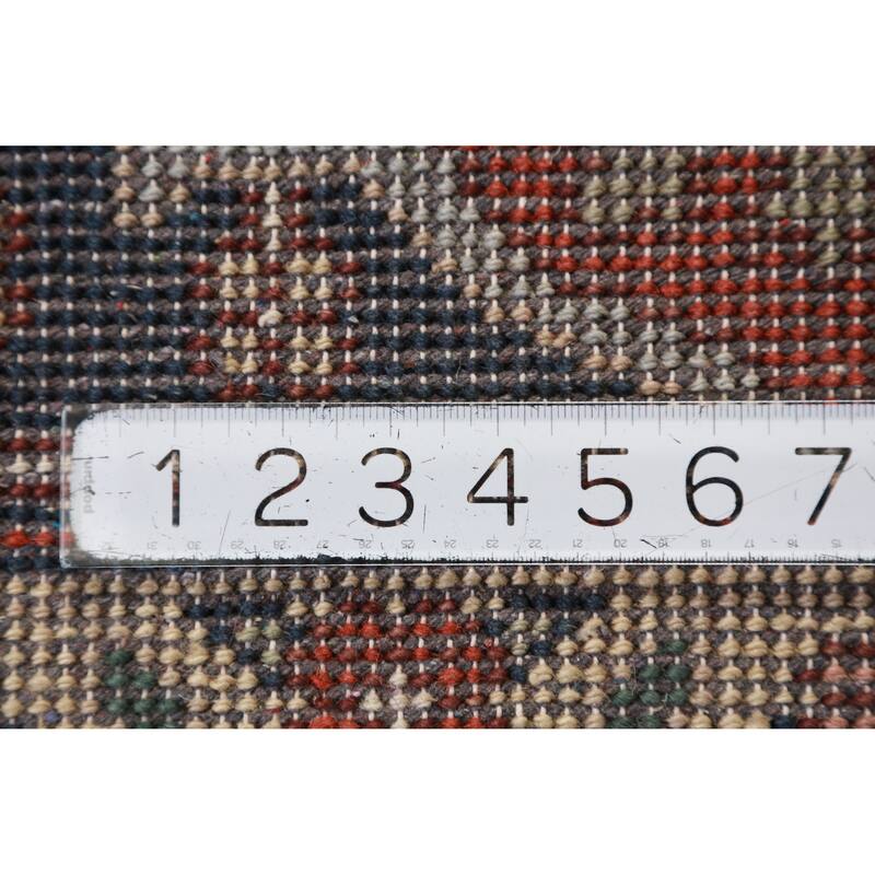 Hand Knotted Oriental 100% Wool Carpet Traditional Medallion Oranges & Rust Heriz (serapi) Area Rug - 9' 9'' X 8' 0''