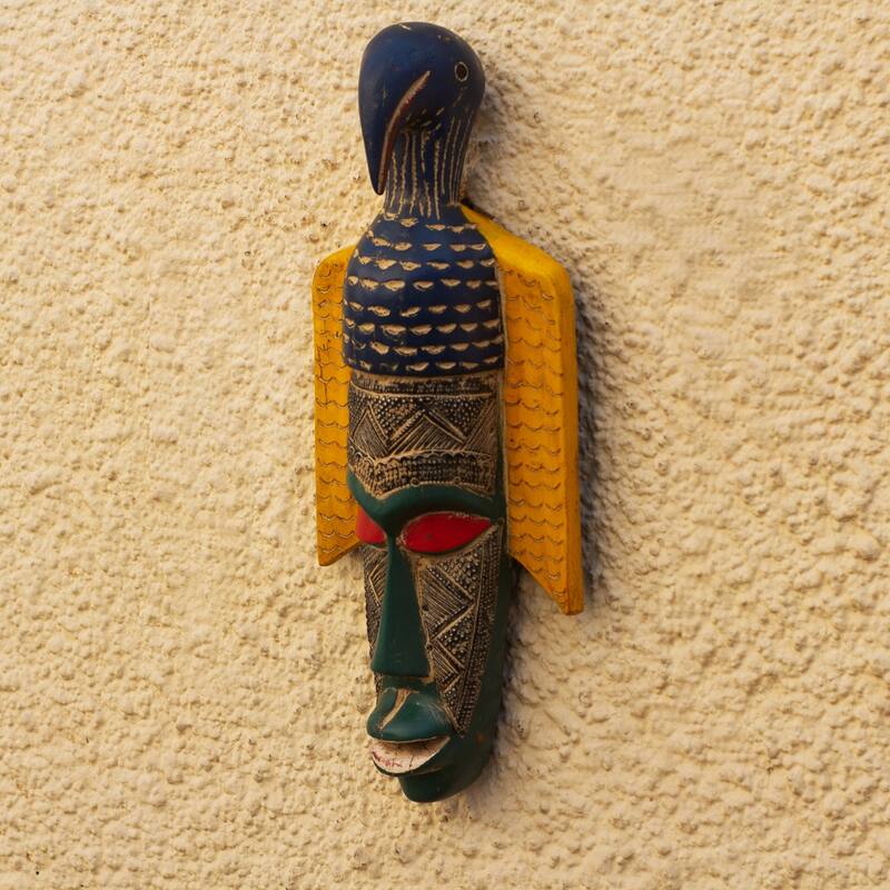 Novica Handmade Ganyo African Wood Mask