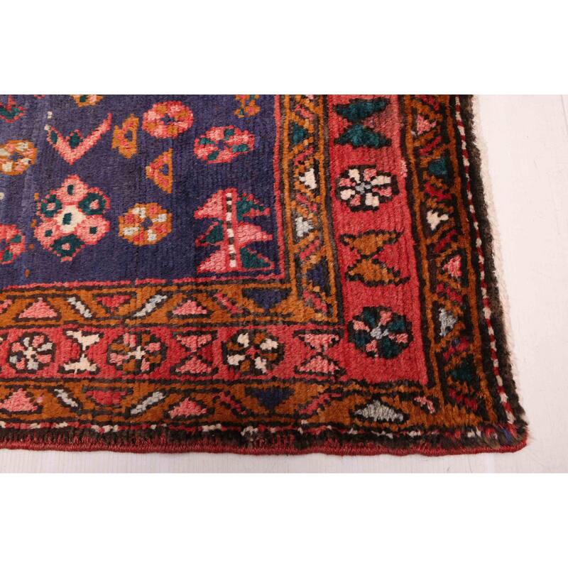 ECARPETGALLERY Hand-knotted Konya Anatolian Navy Wool Rug - 3'2 x 9'4