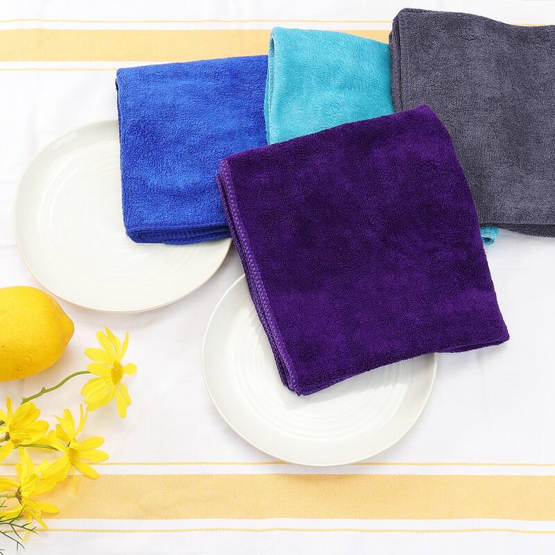 Absorbent Microfiber Cleaning Towels, Quick Drying Towels, Great for Washing Dishes