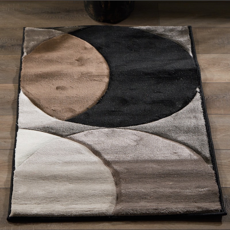 Rhodes Collection Abstract Circle Area Rug