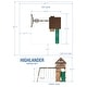 preview thumbnail 4 of 11, Backyard Discovery Highlander Cedar Wood Swing Set, 3-Story Clubhouse - 15'5" x 15'6"