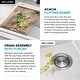 preview thumbnail 70 of 146, KRAUS Bellucci Workstation Topmount Drop-in Granite Kitchen Sink