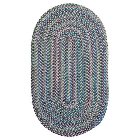 Colonial Mills Wayland Rustic Farmhouse Braided Multicolor Oval Rug