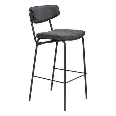 Carpell Bar Chair (Set of 4) Vintage Black - N/A