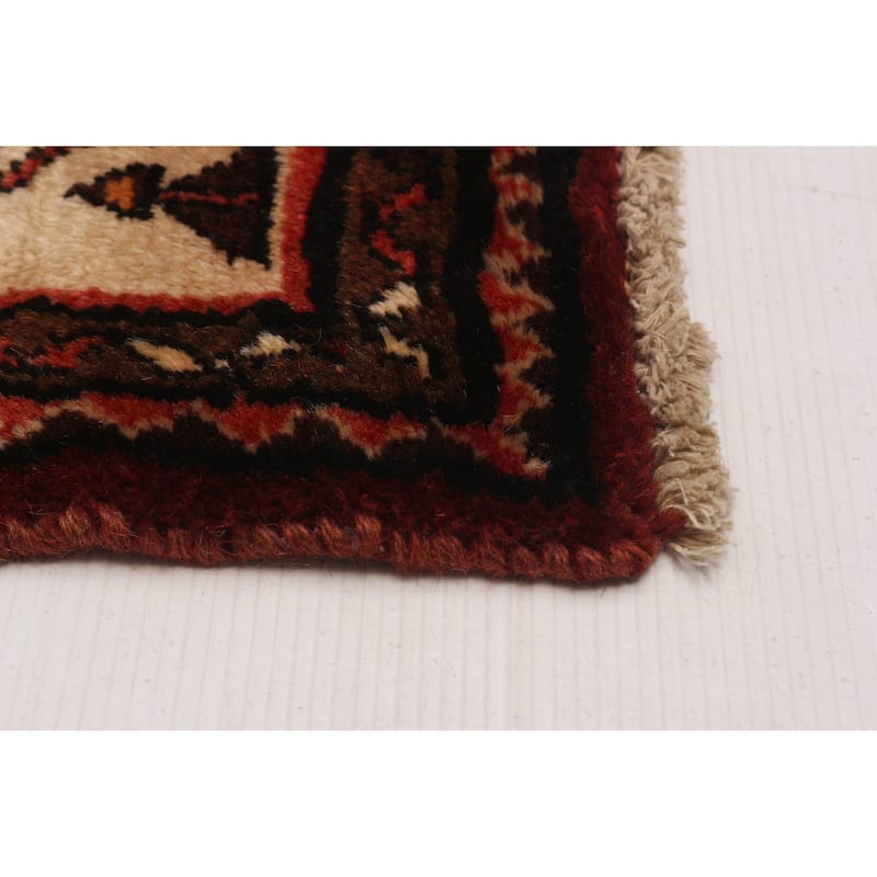 ECARPETGALLERY Hand-knotted Andelz Red Wool Rug - 3'5 x 12'4