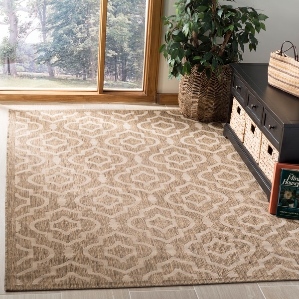 SAFAVIEH Courtyard Rheta Indoor/ Outdoor Patio Backyard Rug. Opens flyout.