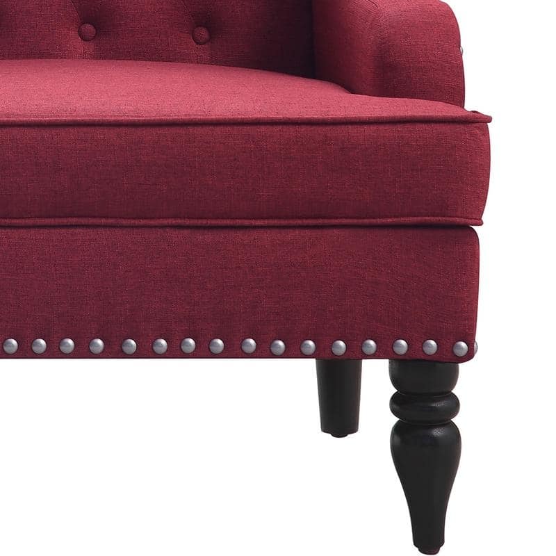 Madison Park Jewel Tufted Wingback Upholstered Club Chair