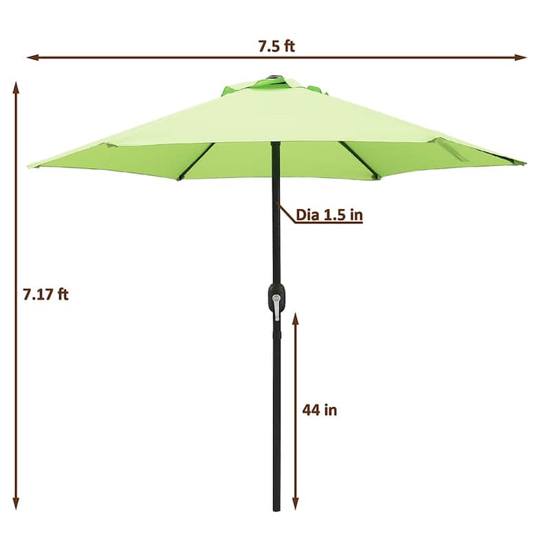 Maypex 7.5 Feet Crank Market Umbrella