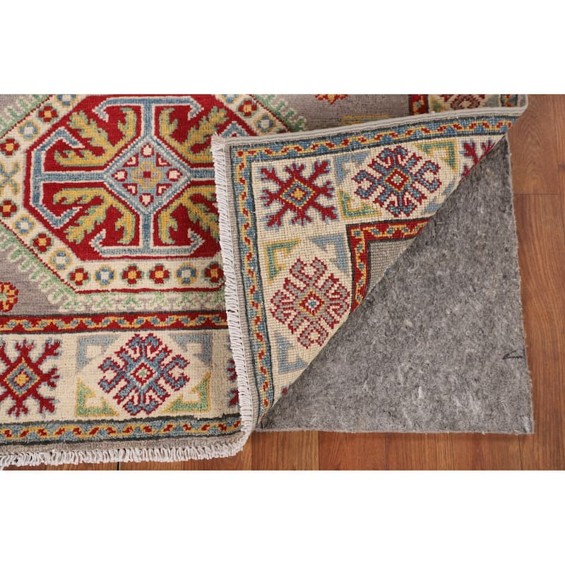 Kazak Foyer Rug Handmade Wool Carpet - 3'5" x 5'0"