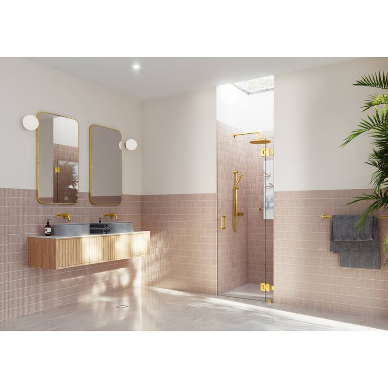 Glass Warehouse 78" x 30" Frameless Shower Door - Glass Hinge
