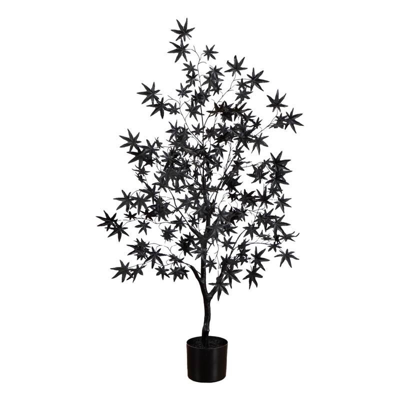 Eerie Maple Halloween Artificial Potted Tree - 4' - Unlit