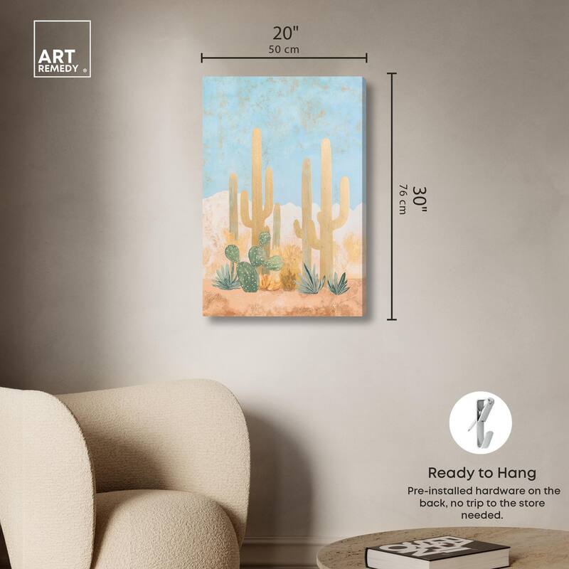 Cactus Canvas by Art Remedy, Gallery Wrapped