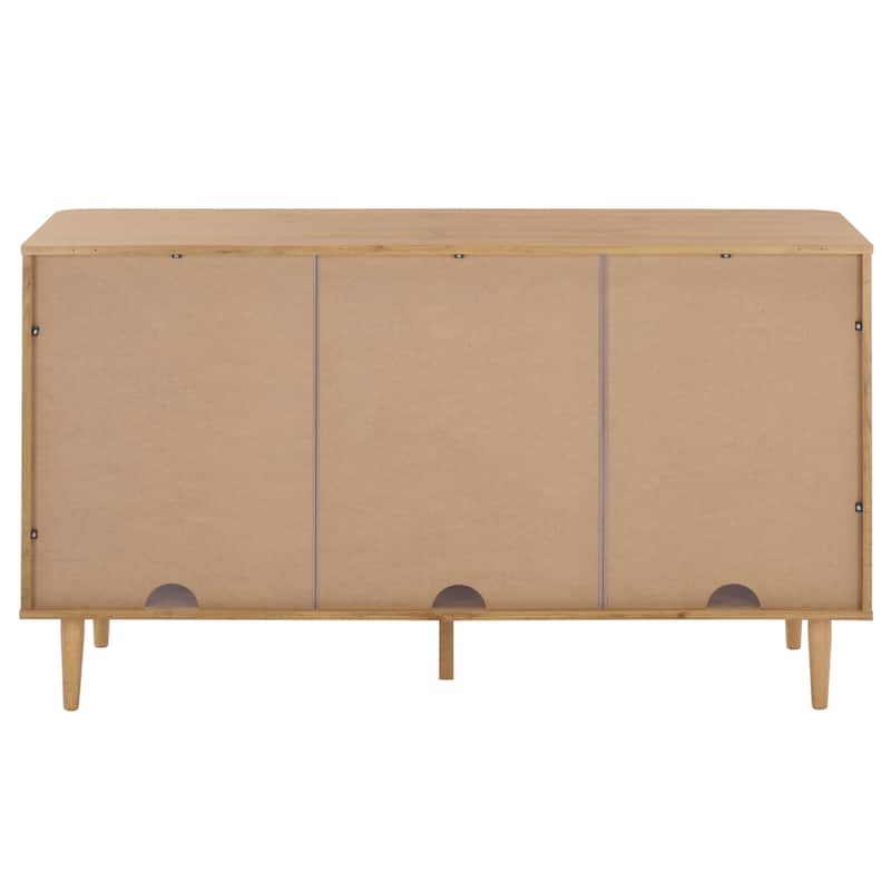 SAFAVIEH Home Brey 3-Door Sideboard/TV Stand - 55"W x 18"D x 32"H