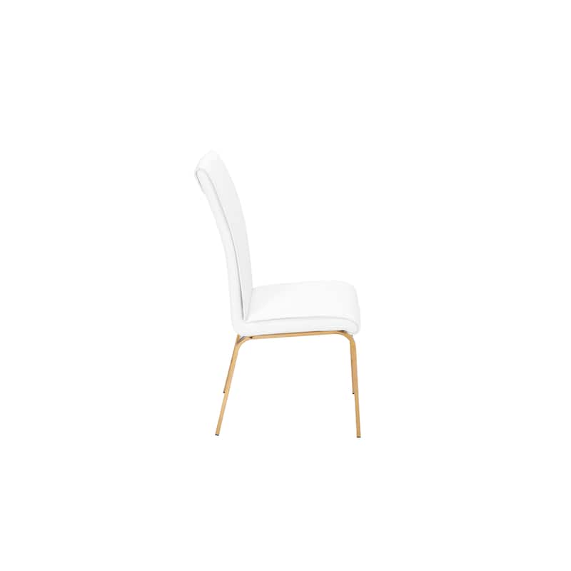 Best Quality Furniture Dining Side Chair Gold Legs (Set of 2)