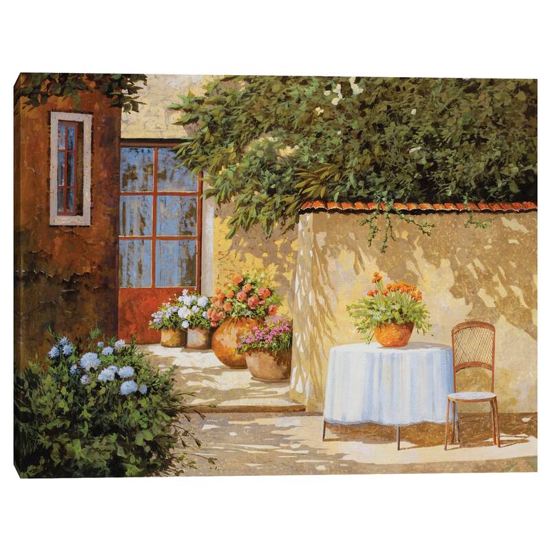 Muretto E Tavolo by Guido Borelli Canvas Art Print