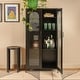 preview thumbnail 12 of 51, Solstice Metal Cabinet with 3 Adjustable Storage Shelves and Arched Glass Door