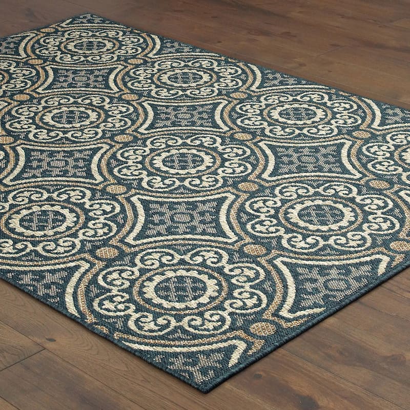 Vista Home Higgins Panel Medallion Indoor/ Outdoor Area Rug by Havenside Home