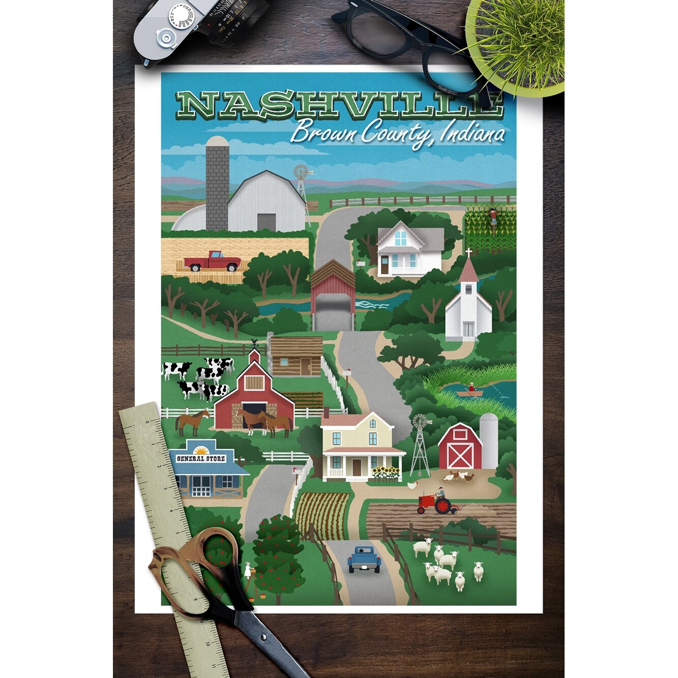 Shop Brown County Nashville Indiana Retro Countryside