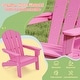 preview thumbnail 15 of 38, Outdoor HDPE Kid's Adirondack Chair for Kids - High Backrest & Armrests - 21" x 20.5" x 25"