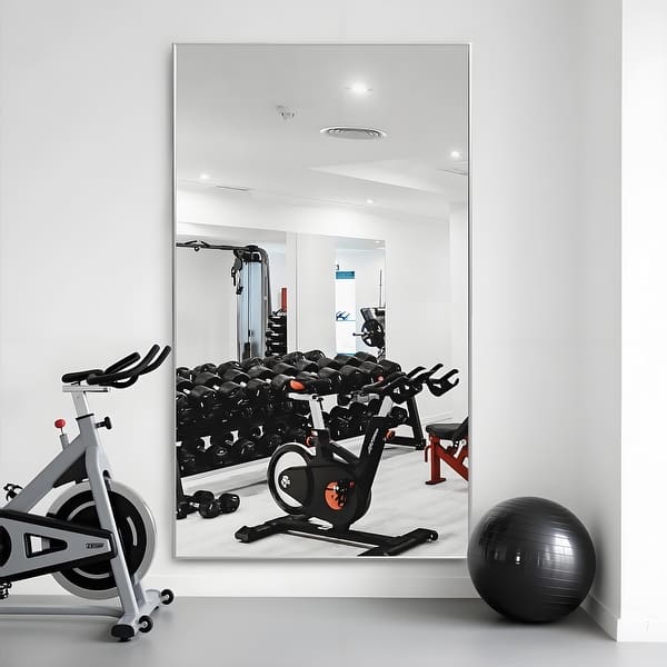slide 2 of 77, Modern Full Length Floor Mirror Freestanding Mirror 71x32 - Silver