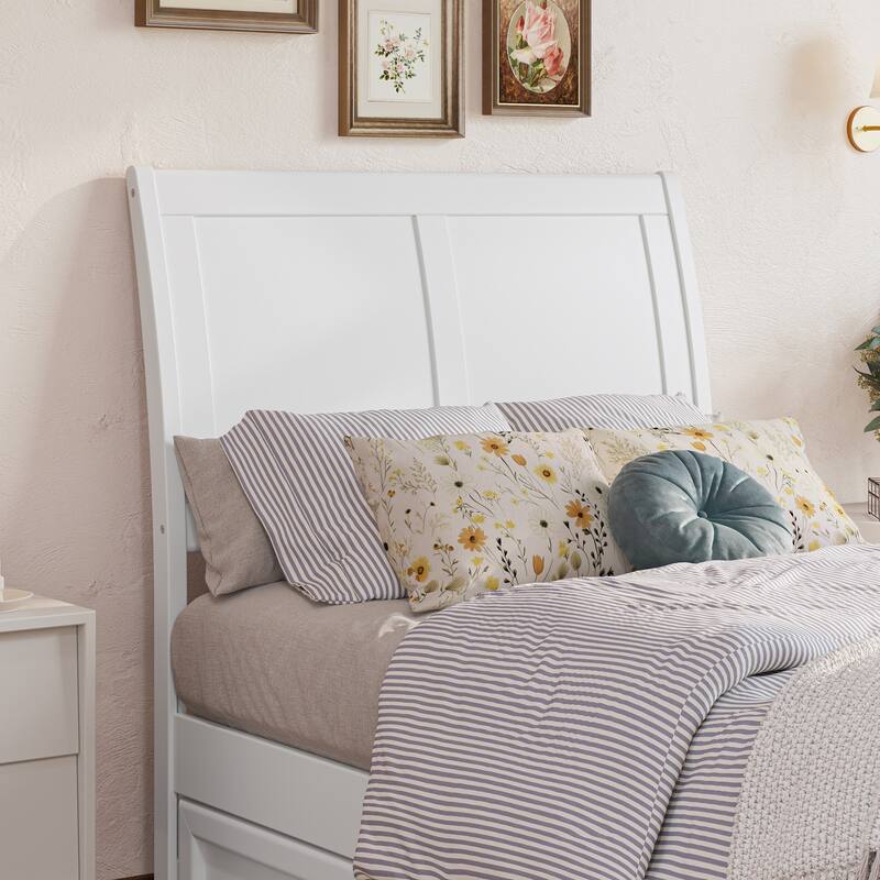 Andorra Platform Bed with Panel Footboard and Storage Drawers