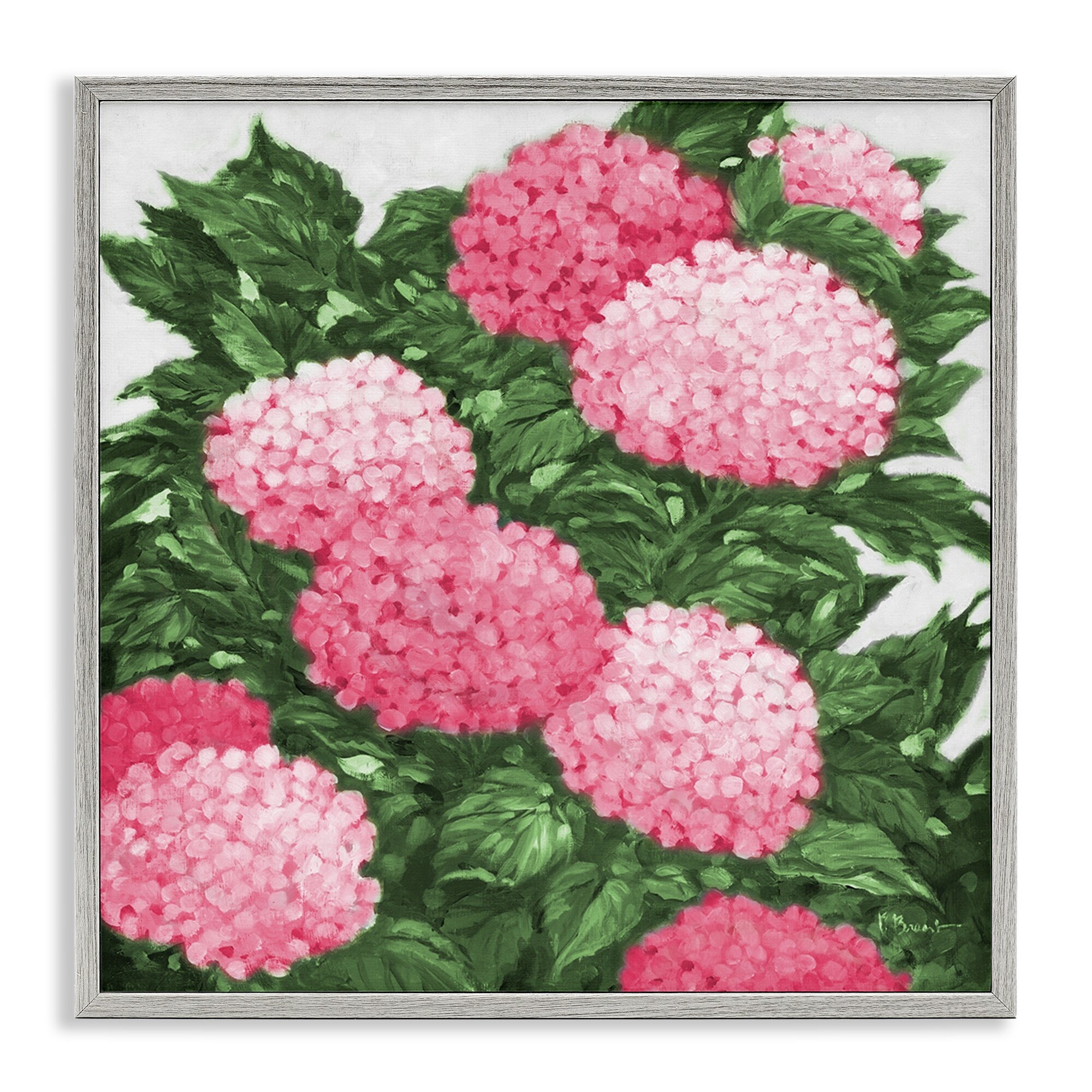 Stupell Impressions Of Hydrangeas Framed Giclee Art Design By Paul Brent