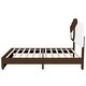 preview thumbnail 13 of 17, Upholstered Platform Bed With Bear Shaped Headboard, Led Light Strips