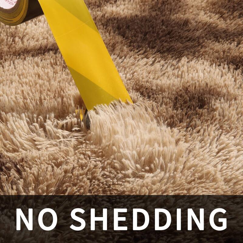 Area Rugs 8x10 Living Room, Large Area Rug Shag Shaggy Carpet Soft Plush Furry Bedside Rug, Machine Washable Area Rug - 6' x 7'