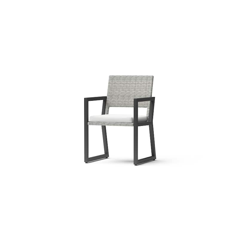 Milo Gray 9 Piece Sunbrella Outdoor Patio Dining Set